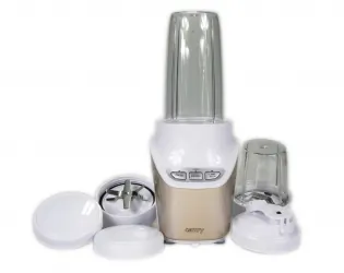 Blender personalny POWERFUL NUTRI Camry CR 4071 1000W 2 kubki 2 pokrywki 2 typy ostrz