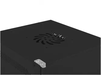 Szafa instalacyjna RACK wisząca 10'' 9U 280x310 drzwi metalowe Lanberg - czarna