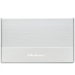 Aluminiowa obudowa zewnętrzna kieszeń na dysk USB 3.0/SSD HDD 2.5" SATA Qoltec Super speed 5Gb/s 2TB - srebrny