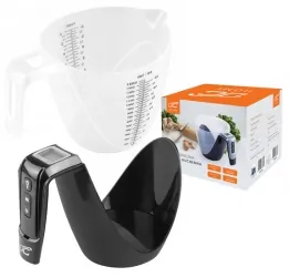 Elektroniczna waga kuchenna dzbanek LTC do 5kg 1,5l czarna