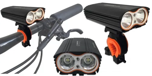 Akumulatorowa lampka rowerowa LED na przód Esperanza CENTAURUS PRO 3500 Lx