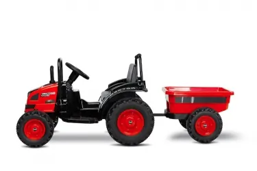 Traktor na akumulator z przyczepką Caretero Toyz Hector akumulatorowiec + pilot - czerwony
