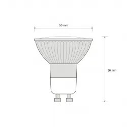 Żarówka LED GU10 3.6W 25xSMD2835, AC230V, 320lm, WW blist.