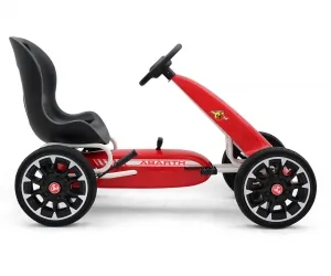 Gokart na pedały Milly Mally Abarth czerwony