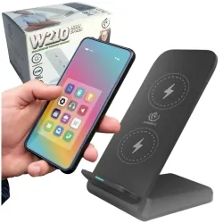 Bezprzewodowa ładowarka indukcyjna QI Rebeltec 15W High Speed - czarna