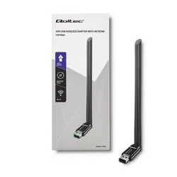 Bezprzewodowy adapter Wi-Fi USB z anteną Qoltec standard N
