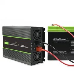 Przetwornica napięcia Qoltec Monolith 24V/230V 2000W/4000W USB Czysty Sinus