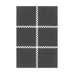 Mata pod sprzęt i do ćwiczeń na siłownię 180x120cm REBEL ACTIVE puzzle 6 szt