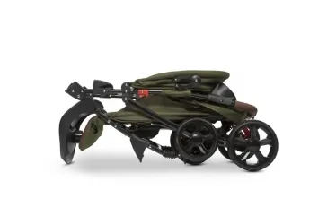 Wózek spacerowy LIONELO EMMA PLUS + tacka i uchwyt na kubek + torba - Forest Green limitowana edycja