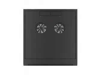 Szafa instalacyjna RACK V2 wisząca 19'' 4U 570x600 drzwi szklane Lanberg  - czarna