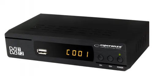 Cyfrowy zestaw DVB-T antena pokojowa + tuner DVB-T/T2 EV104