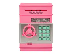 Sejf kasetka na zamek elektroniczny skarbonka dla dzieci BLOW SB-06 różowy