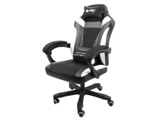 Fotel GAMINGOWY FURY AVENGER M+ czarno -biały