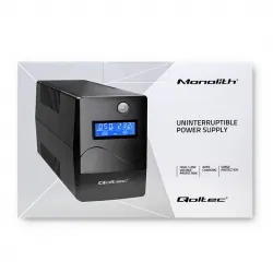Zasilacz awaryjny UPS Qoltec Monolith 1000VA 600W LCD USB RJ45 + program