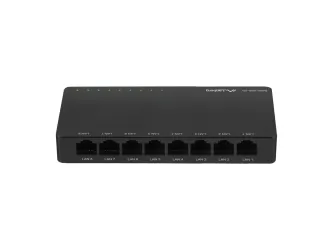 Switch LANBERG DSP2-1008-12V 8X 1GB/S GIGABIT ETHERNET DESKTOP 12V 8 portów