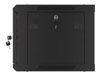 Szafa instalacyjna RACK V2 wisząca 19'' 6U 600x450 drzwi szklane Lanberg  - czarna