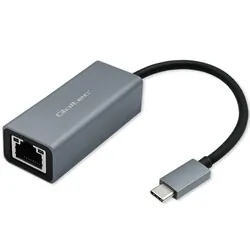 Adapter USB-C na RJ45 Ethernet Qoltec 1000Mb/s aluminiowa obudowa