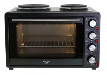 Piekarnik elektryczny z kuchenką 2 palnikową Adler AD 6020  36 L