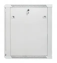 Szafa instalacyjna RACK wisząca 19'' 15U 600x600 drzwi szklane Lanberg - szara