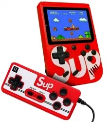 Konsola gamingowa przenośna do gier Retro 401 R2invest + gamepad czerwona