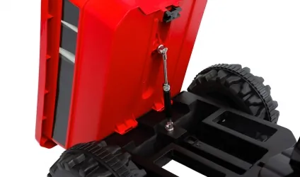 Traktor na akumulator z przyczepką Caretero Toyz Hector akumulatorowiec + pilot - czerwony