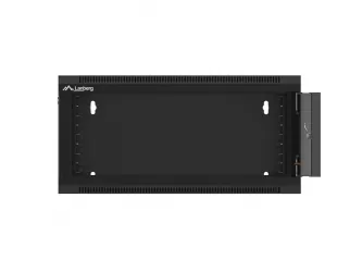 Szafa instalacyjna RACK V2 wisząca 19'' 4U 570x600 drzwi szklane Lanberg  - czarna
