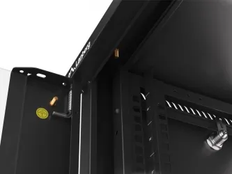 Szafa instalacyjna RACK wisząca 19'' 9U 570x450 drzwi szklane Lanberg  - czarna