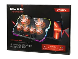Gamingowa podstawka chłodząca pod laptop BLOW VORTEX podświetlana LED RGB