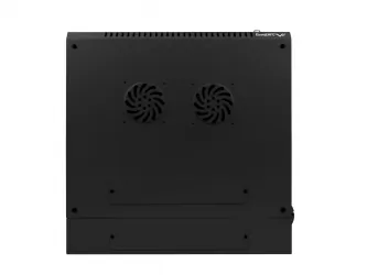 Szafa instalacyjna dwusekcyjna RACK wisząca 19'' 12U 600x600 drzwi szklane Lanberg - czarna