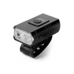 Zestaw torba rowerowa na smartfon + lampka rowerowa LED 10W na przód + lampka rowerowa LED tylna z laserem