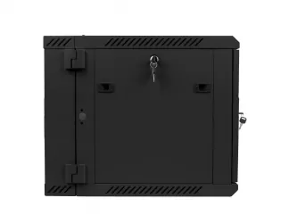 Szafa instalacyjna RACK wisząca 19'' 9U 600x600 drzwi szklane Lanberg - czarna