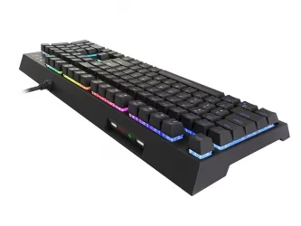 Klawiatura hybrydowa Genesis THOR 200 RGB podświetlana klawiatura + mysz + słuchawki + pad + mata gamingowa dla graczy