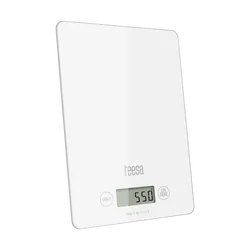 Elektroniczna waga kuchenna 5kg Teesa szklana - biała