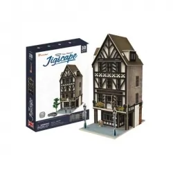 PUZZLE 3D Wielka Brytania Restauracja Tudor zestaw 44 elementy skala 1:87