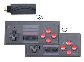 Konsola gamingowa bezprzewodowa do gier Mini 8-BIT HDMI R2invest 628 gier