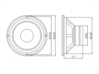 Głośnik niskotonowy uniwersalny BLOW GDN16 8Ohm 200W