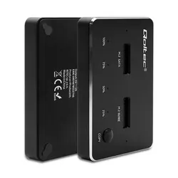 Stacja dokująca dysków Qoltec 2x SSD M.2 NVMe SATA USB-C DUAL 2x 2TB