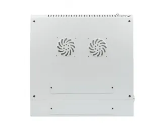 Szafa instalacyjna dwusekcyjna RACK wisząca 19'' 12U 600x600 drzwi szklane Lanberg - szara
