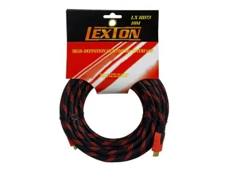 Kabel HDMI - HDMI męski 10m 1.4 czerwony