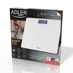 Elektroniczna waga  łazienkowa Adler AD 8157w do 150 kg biała