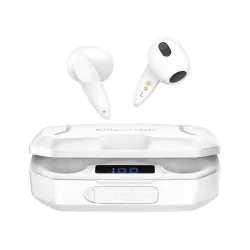 Bezprzewodowe słuchawki bluetooth TWS Haylou T15 powerbank 2200 mAh czarne