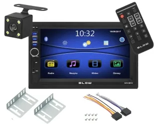 Radio samochodowe BLOW  AVH-9810 2DIN 7&quot; Bluetooth FM SD USB AUX pilot + kamera cofania