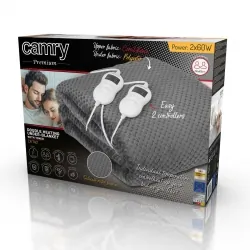 Podwójny elektryczny koc podkładowy z czasomierzem Camry CR 7417 150cm&amp;160cm 