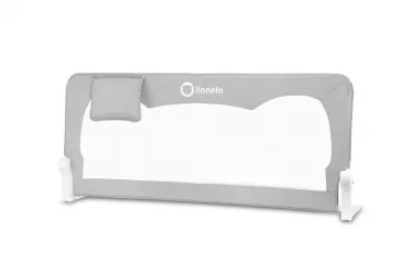 Wysoka barierka ochronna do łóżka Lionelo Hanna 66 cm wysokości - szara