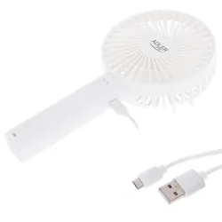 Mini wentylator przenośny 9cm/3,5” USB Adler AD 7331w biały