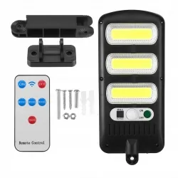Lampa solarna LED LTC z czujnikiem ruchu i zmierzchu + pilot