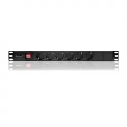 Listwa zasilająca RACK PDU Qoltec do szafy RACK 19&quot; 1U 16A 2m 6xSCHUKO