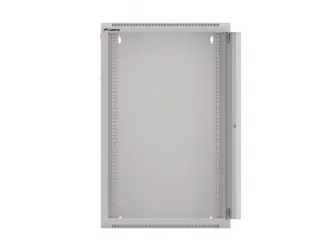 Szafa instalacyjna RACK wisząca 19'' 18U 570x450 drzwi szklane Lanberg - szara