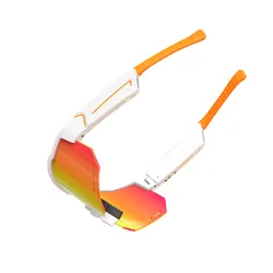 Sportowe okulary przeciwsłoneczne Bluetooth XO E8 UV400 nylonowe z mikrofonem białe