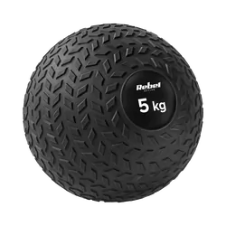 Mała piłka lekarska do ćwiczeń rehabilitacyjna Slam Ball 23cm 5kg REBEL ACTIVE